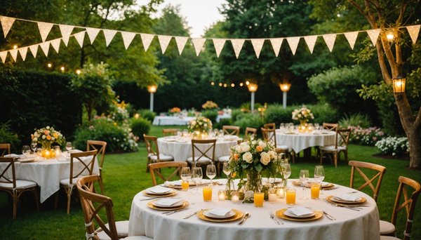 Créez l'ambiance idéale pour votre garden party réussie